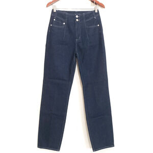 Edwin Women's SIZE 26 Blue Dark Wash High Waisted Straight Leg Jeans 2063 SAMPLE